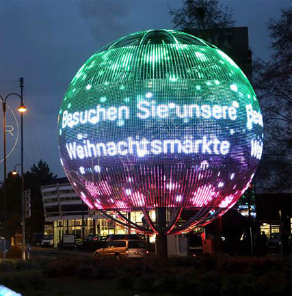 德国勒沃库森储蓄银行LED软屏项目