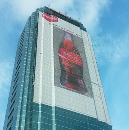菲律宾大楼外墙 LED共形屏MJ4-P55项目