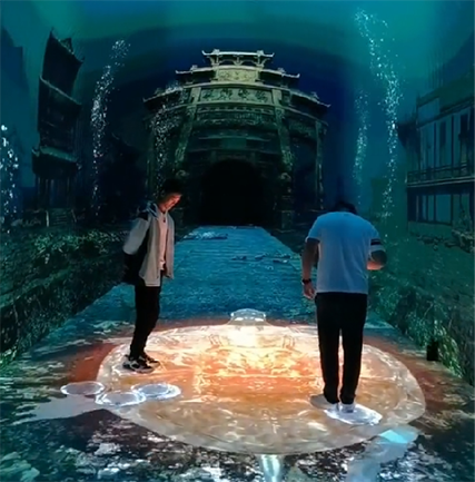 杭州梦幻千岛湖时光隧道项目（LED天幕+LED地砖屏）
